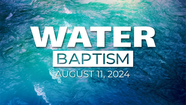 Water Baptism 2024